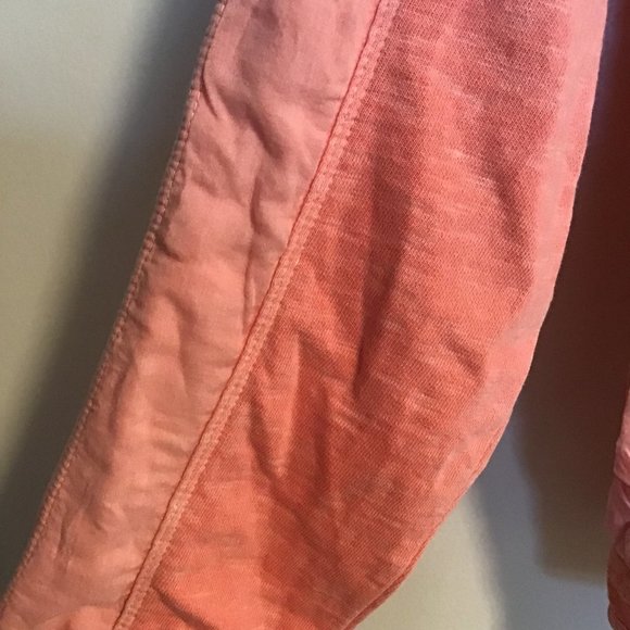 Sandwich Salmon Pink Asymmetric Zip Cotton Moto Jacket - Picture 8 of 13